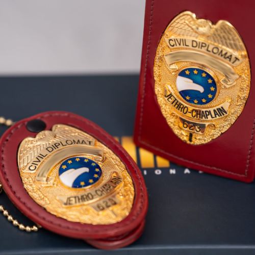 Image of the Badges and Credentials from Civil Diplomat Jethro International
