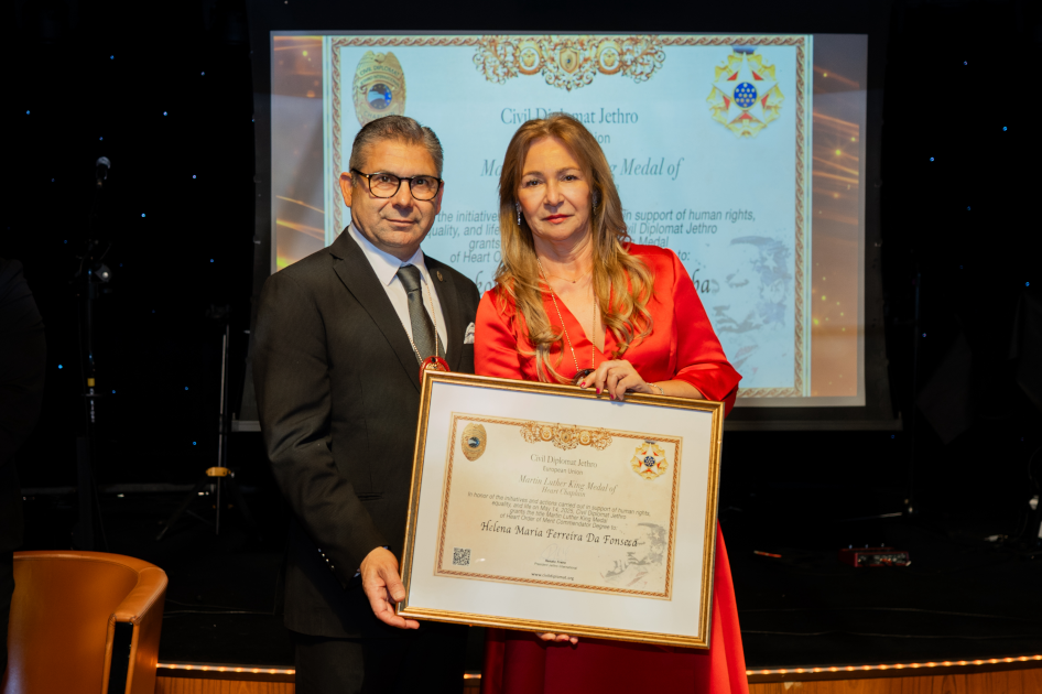 Image of the Martin Luther King Award by Jethro International Civil Humanitarian Diplomacy