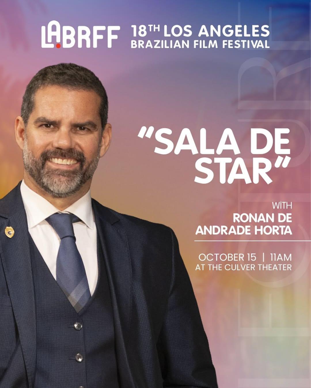 Image of LABRFF 2025 Ronan Horta Sala de Estar Talk Show Aquele Abraço The Hug Brazilian Documentary