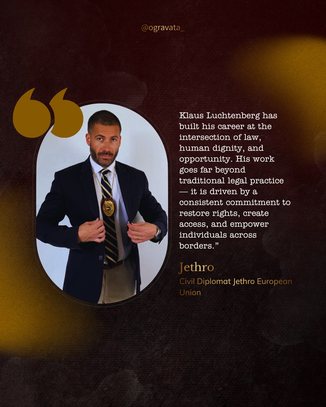 Civil Diplomat Klaus Luchtenberg by Jethro International